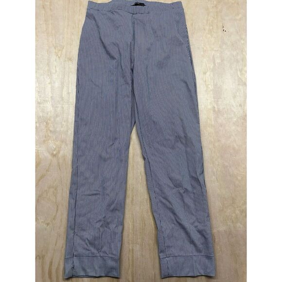 Ragno Cigarette Pants Woman Size 3 US S/M Pin Striped Pull On Stretch Vintage - Picture 1 of 5